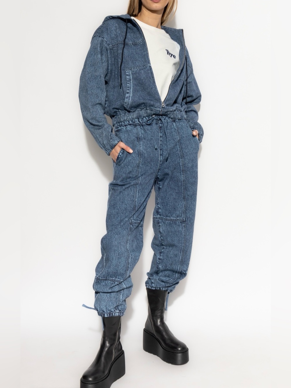 Rag & Bone Miramar NWT Fleece Terry Jordan Pant Drawstring Sweatpant Jeans Sz M - Picture 5 of 13